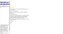 Desktop Screenshot of michellemcauliffe.com